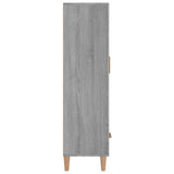 NNEVL Highboard Grey Sonoma 70x31x115 cm Engineered Wood