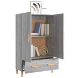 NNEVL Highboard Grey Sonoma 70x31x115 cm Engineered Wood