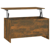 NNEVL Coffee Table Smoked Oak 102x55.5x52.5 cm Engineered Wood