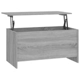 NNEVL Coffee Table Grey Sonoma 102x55.5x52.5 cm Engineered Wood