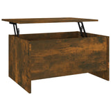 NNEVL Coffee Table Smoked Oak 80x55.5x41.5 cm Engineered Wood