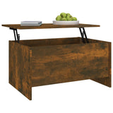 NNEVL Coffee Table Smoked Oak 80x55.5x41.5 cm Engineered Wood