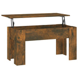 NNEVL Coffee Table Smoked Oak 101x49x52 cm Engineered Wood