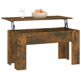 NNEVL Coffee Table Smoked Oak 101x49x52 cm Engineered Wood