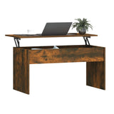 NNEVL Coffee Table Smoked Oak 102x50.5x52.5 cm Engineered Wood