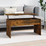 NNEVL Coffee Table Smoked Oak 102x50.5x52.5 cm Engineered Wood