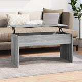 NNEVL Coffee Table Grey Sonoma 102x50.5x52.5 cm Engineered Wood