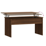 NNEVL Coffee Table Brown Oak 102x50.5x52.5 cm Engineered Wood