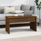 NNEVL Coffee Table Brown Oak 102x50.5x52.5 cm Engineered Wood