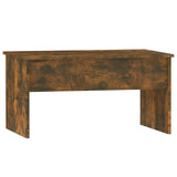 NNEVL Coffee Table Smoked Oak 80x50.5x41.5 cm Engineered Wood