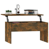 NNEVL Coffee Table Smoked Oak 80x50.5x41.5 cm Engineered Wood