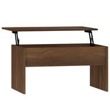 NNEVL Coffee Table Brown Oak 80x50.5x41.5 cm Engineered Wood