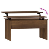 NNEVL Coffee Table Brown Oak 80x50.5x41.5 cm Engineered Wood