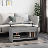 NNEVL Coffee Table Grey Sonoma 102x50x52.5 cm Engineered Wood