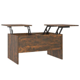 NNEVL Coffee Table Smoked Oak 80x50x42.5 cm Engineered Wood