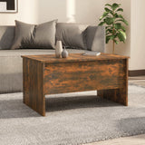 NNEVL Coffee Table Smoked Oak 80x50x42.5 cm Engineered Wood