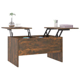 NNEVL Coffee Table Smoked Oak 80x50x42.5 cm Engineered Wood
