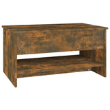 NNEVL Coffee Table Smoked Oak 80x50x40 cm Engineered Wood