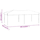 NNEVL Folding Party Tent Anthracite 3x6 m