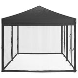 NNEVL Folding Party Tent with Sidewalls Anthracite 3x6 m