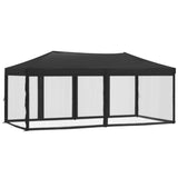 NNEVL Folding Party Tent with Sidewalls Anthracite 3x6 m