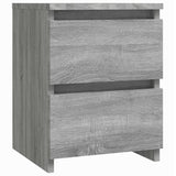 NNEVL Bedside Cabinets 2 pcs Grey Sonoma 30x30x40 cm Engineered Wood