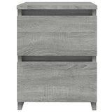 NNEVL Bedside Cabinets 2 pcs Grey Sonoma 30x30x40 cm Engineered Wood