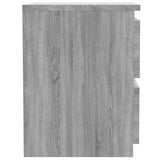 NNEVL Bedside Cabinets 2 pcs Grey Sonoma 30x30x40 cm Engineered Wood