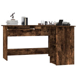 NNEVL Corner Desk Smoked Oak 120x140x75 cm Engineered Wood