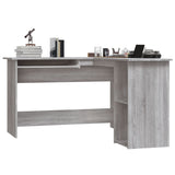 NNEVL Corner Desk Grey Sonoma 120x140x75 cm Engineered Wood