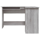 NNEVL Corner Desk Grey Sonoma 120x140x75 cm Engineered Wood