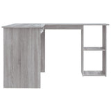 NNEVL Corner Desk Grey Sonoma 120x140x75 cm Engineered Wood