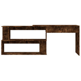 NNEVL Corner Desk Smoked Oak 200x50x76 cm Engineered Wood