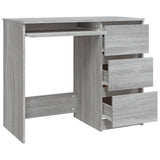 NNEVL Desk Grey Sonoma 90x45x76 cm Engineered Wood