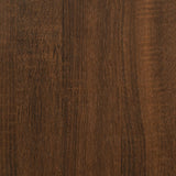 NNEVL Desk Brown Oak 90x45x76 cm Engineered Wood