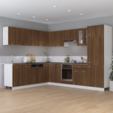 NNEVL Kitchen Cabinet Brown Oak 75.5x75.5x80.5 cm Engineered Wood