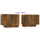 NNEVL TV Cabinet Smoked Oak 100x35x40 cm Engineered Wood
