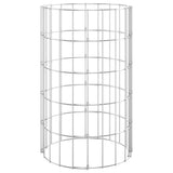 NNEVL Circular Gabion Pole Galvanised Steel Ø30x50 cm