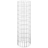 NNEVL Circular Gabion Pole Galvanised Steel Ø30x100 cm
