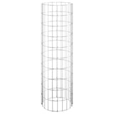 NNEVL Circular Gabion Pole Galvanised Steel Ø30x100 cm