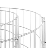NNEVL Circular Gabion Pole Galvanised Steel Ø50x100 cm
