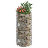 NNEVL Circular Gabion Pole Galvanised Steel Ø50x100 cm