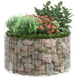 NNEVL Circular Gabion Pole Galvanised Steel Ø100x50 cm