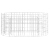 NNEVL Gabion Raised Bed Galvanised Iron 120x50x50 cm
