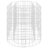 NNEVL Gabion Raised Bed Galvanised Iron 120x50x50 cm