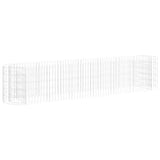 NNEVL Gabion Raised Bed Galvanised Iron 260x50x50 cm