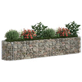 NNEVL Gabion Raised Bed Galvanised Iron 260x50x50 cm