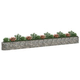 NNEVL Gabion Raised Bed Galvanised Iron 610x50x50 cm