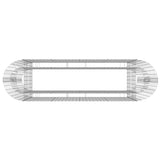 NNEVL Gabion Raised Bed Galvanised Iron 190x50x100 cm