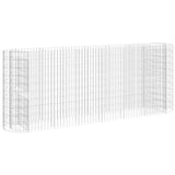 NNEVL Gabion Raised Bed Galvanised Iron 260x50x100 cm